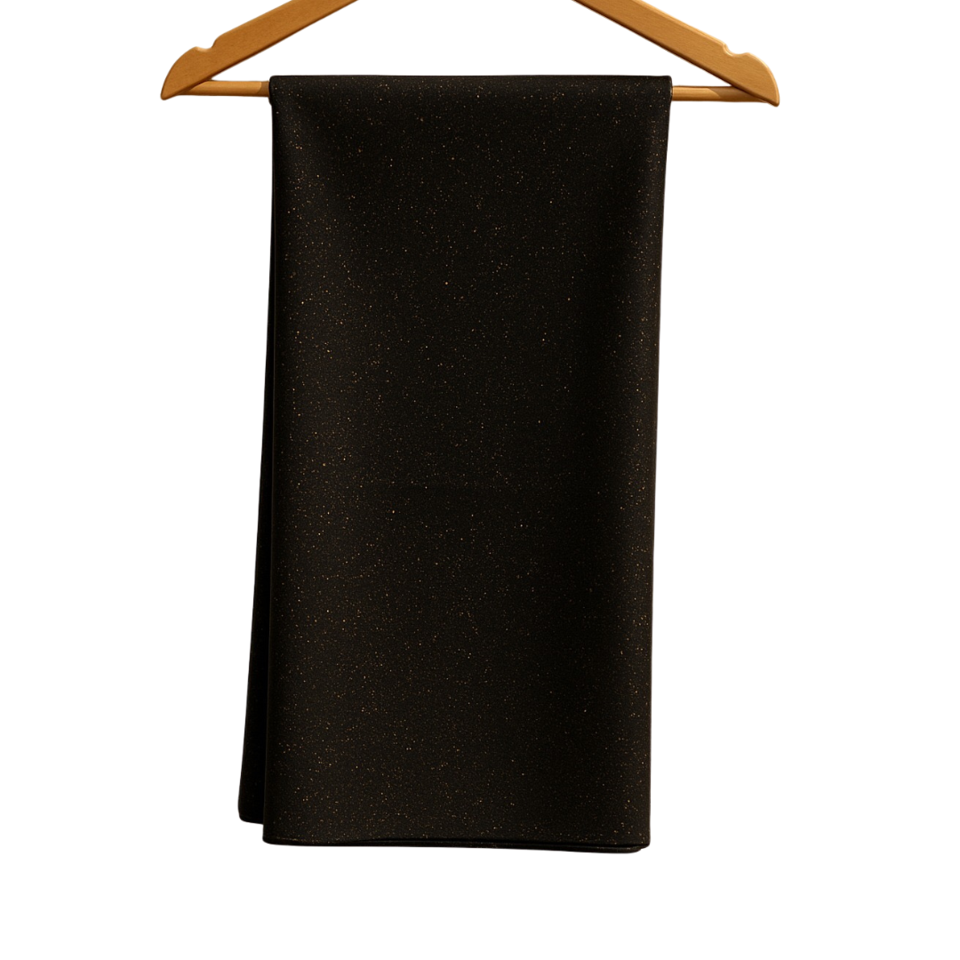Black Moonlight scarf with double-sided soft breathable design