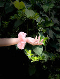 Double Scrunchie – Pink | Silk & Organza Layers